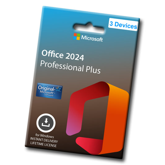 MS Office 2024 Pro Plus Product Key License 32 & 64 bit 3 Devices for Windows