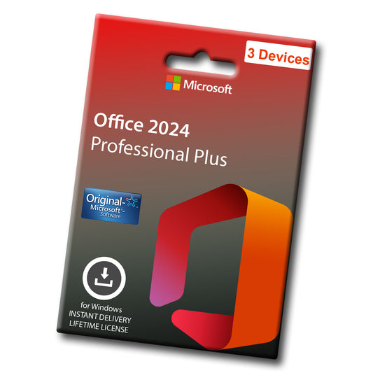 Office 2024 Pro Plus Product Key License Number 32 & 64 bit 3 Devices for Windows